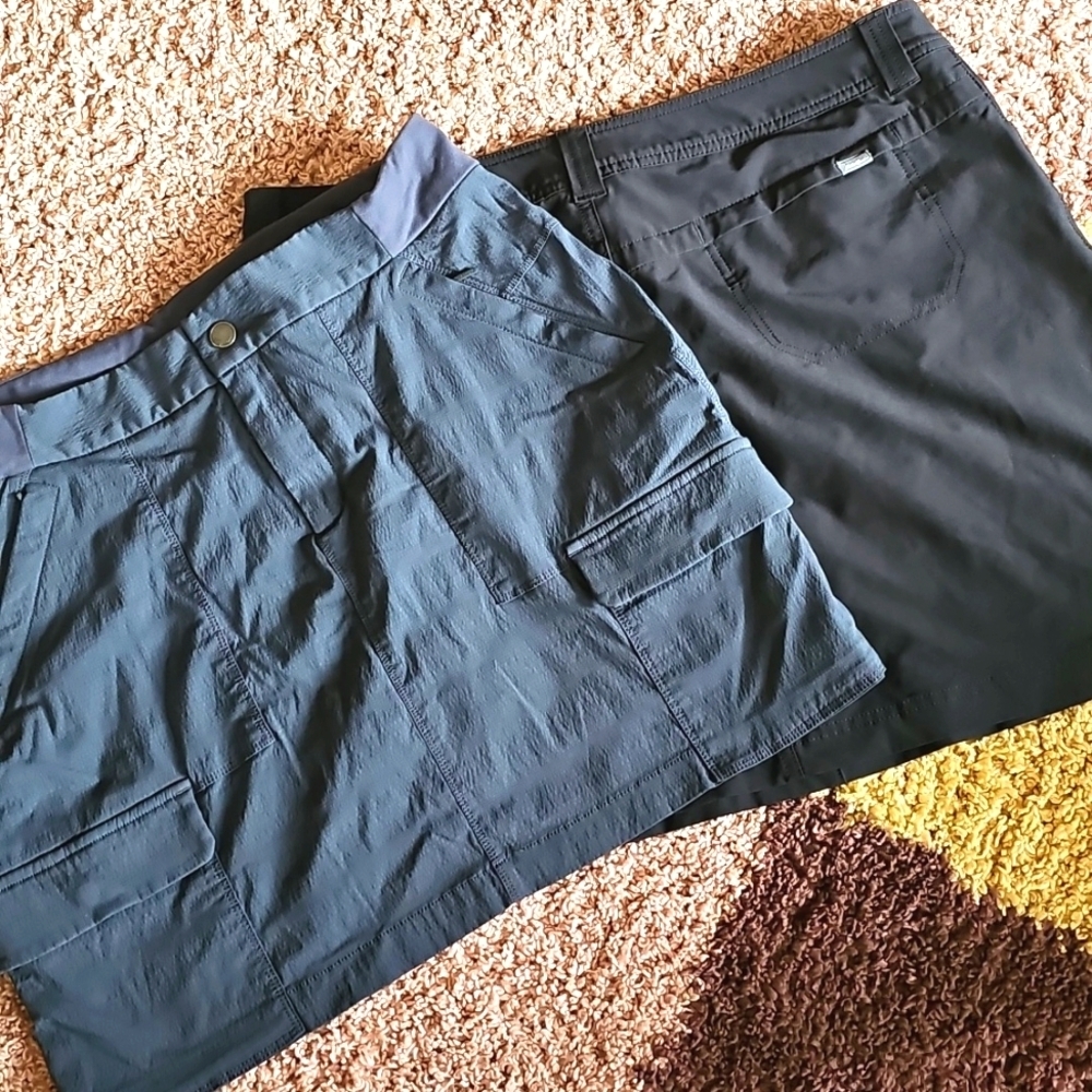 Eddie BAUER Adventurer ATHLETA Trekkie Golf  2 Skort Bundle Size 16- XL